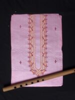 Soft-Pink Pure Silk Kurta Fabric for Men