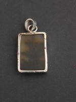 Rectangular, dendritic agate Silver Pendant - Image 3