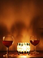 Rectangular, Crystal Tea-light Candle Holder