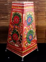 Rectangular flower design Tholu-Bommalata Table-lamp - Image 3