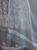 Steel-Gray georgette Chikankari ladies suit - Image 2