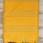 Sun-Yellow Linen-cotton Sari