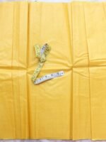 Sun-yellow Paper tussar silk fabric
