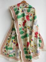 Swan Kanthawork silk dupatta - Image 2