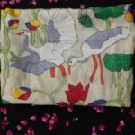 Swan Kanthawork silk dupatta