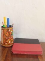 Tholu Bommalata elephant painted Pen-stand