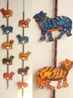 Tholu-Bommalata Tiger Door-Hanging