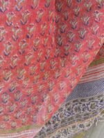 Tomato-Red Block-printed Kota dupatta - Image 2