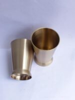 Traditional Glass, Brass Dinner Thali set of 5 - Image 5
