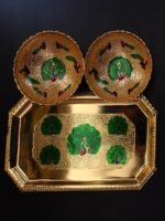 Brass tray and Serving Bowl set - Image 2