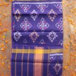 Violet-Blue Patola Silk Dupatta