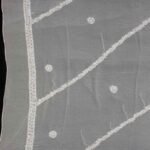 White Chikankari embroidered chiffon dupatta