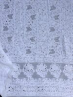 White Chikankari-Mukaish Kurta-Dupatta Set - Image 3