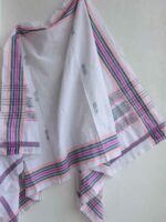 White Handwoven Limbdi woolen Shawl