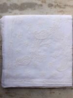 White Lucknow Chikankari cotton Sari