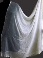 Fardi Mukaish Embroidery White Georgette Dupatta - Image 3