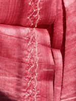 Wine-Red silk Kurta Fabric for Men - Image 4