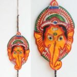 Yellow Ganesh-face Tholu Bommalata Toran