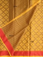 Yellow and Red Banarasi Saree - Image 2