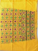 Yellow Phulkari salwar Fabric - Image 2
