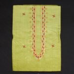 Yellowish-Green Silk Kurta Fabric for men
