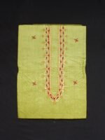 Yellowish-Green Silk Kurta Fabric for men