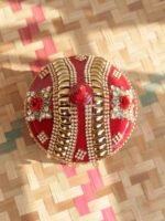 Zari, Crystals, Roses small wood Sindur-Box - Image 3