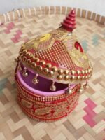 Zari Lace medium wooden Sindur-dani - Image 2