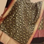 Bird motif, Black Banarasi dupatta