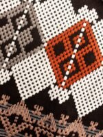 Black and white Loom woven poly-cotton Shawl - Image 2