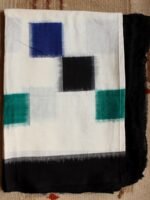 Squares and Ivory-White Ikkat Dupatta - Image 2