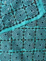 Blue green Block print Kantaa Dupatta - Image 2