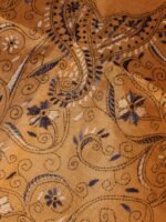 Blue Kaanthawork on Beige Art-Silk Ladies Suit Set - Image 2