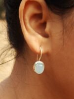 The Blue moonstone Silver Earrings - Image 2