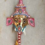 Enamelled Brass Ganesha