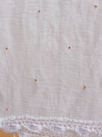 Fardi mukaish work, white chiffon dupatta - Image 2
