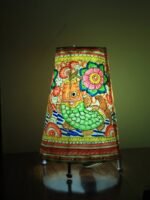Fish painted medium Tholu Bommalata Table lamp