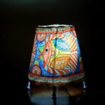 Fish painted Small Tholu Bommalata Table Lamp