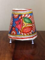 Fish painted Tholu Bommalata small Table Lamp - Image 2