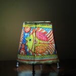 Fish painted Tholu Bommalata small Table Lamp