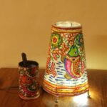 Fishes, Tholu Bommalata Lamp and pen-stand set
