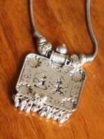 Lakshmi Ganesh Square Necklace - Image 2