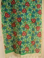 Green, red, yellow Chanderi pen-Kalamkari Dupatta - Image 2