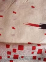 Ikat Screen Printed Bhagalpuri Semi-Silk Sari - Image 4