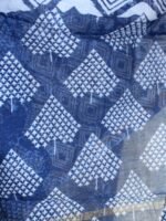 Indigo and white Chanderi 3pc ladies suit - Image 2
