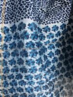 Block printed Indigo 3pc Chanderi Ladies suit - Image 3