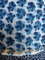 Block printed Indigo 3pc Chanderi Ladies suit - Image 2