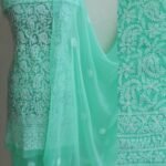 Jadeite Green Georgette Chikankari suit