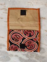 Kantha embroidery cotton pouch bag - Image 2
