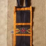 Kantha Embroidered Denim Bottle Bag